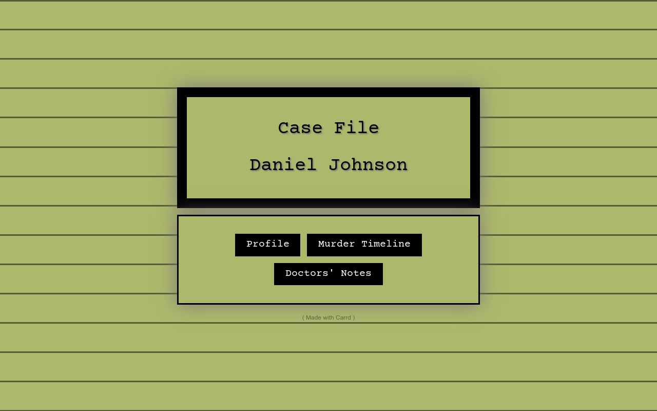 Danny Johnson's Case File